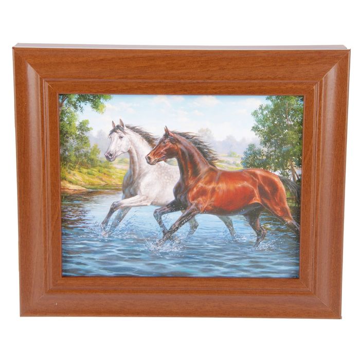 Ключница "Жеребцы" орех