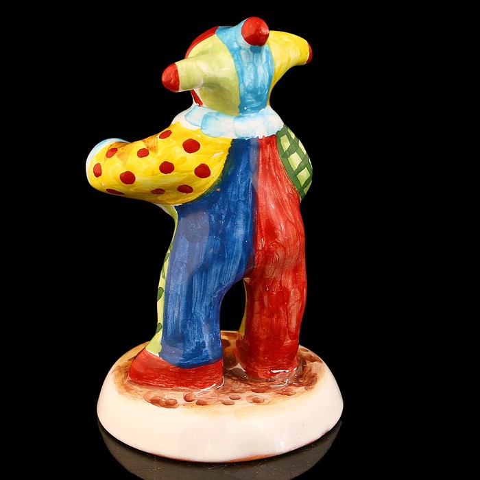 Сувенир «Клоун с гармошкой», 10,5 см, ярославская майолика микс