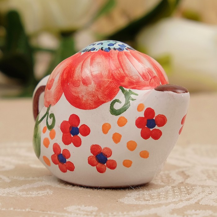 Сувенир «Чайник-мини», 7×4×4,5 см, ярославская майолика