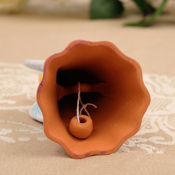 Сувенир «Ангел-колокольчик», 5×5×9,5 см, ярославская майолика