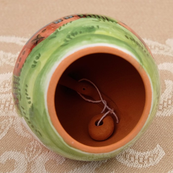 Сувенир «Яблоко», лето, мини, 6,5×6,5×7,5 см, ярославская майолика