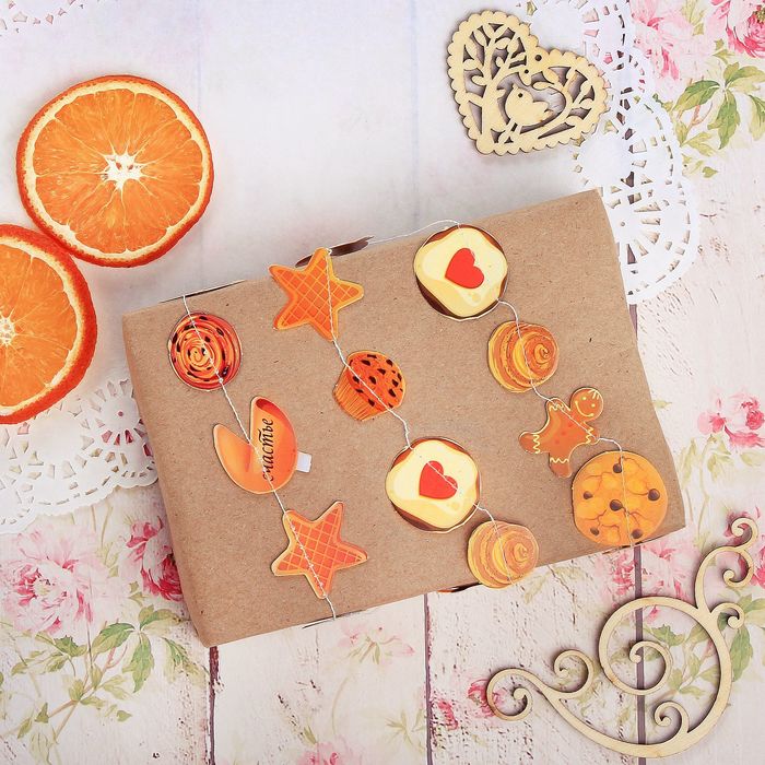 Декоративная гирлянда "Счастье", 3 х 80 см