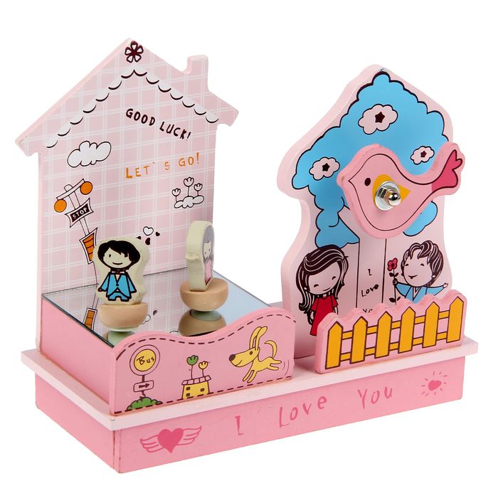 Сувенир музыкальный с движущимися фигурками "Детский сад" микс