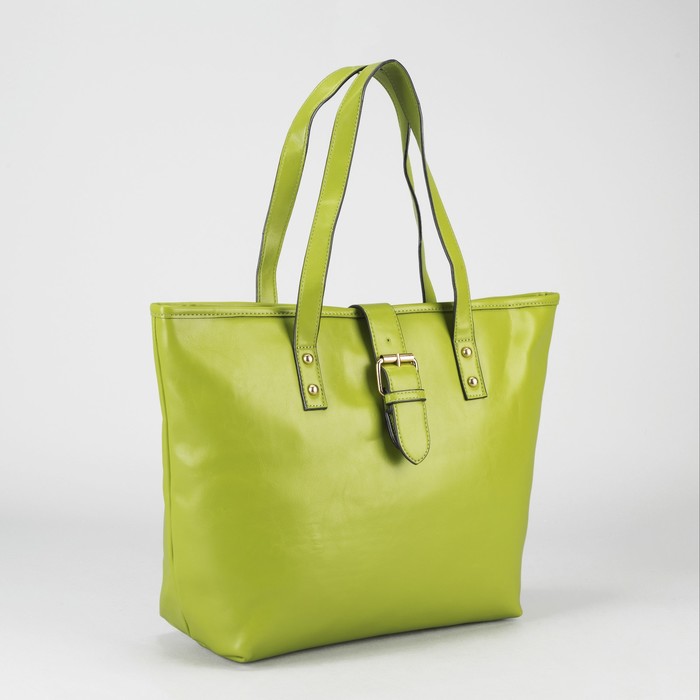 Сумка женская на молнии "Джейн", 1 отдел, 1 наружный карман, зелёная