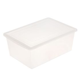 Ящик универсальный для хранения с крышкой, объём 30л, цвет прозрачно-матовый Ош