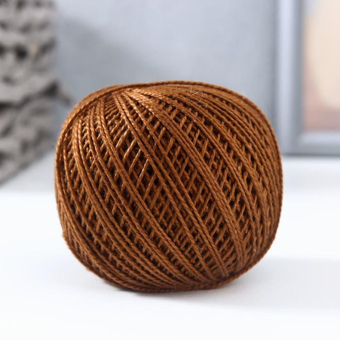 Нитки вязальные "Ирис" 150м/25гр 100% мерсеризованный хлопок цвет 6512