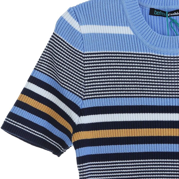 Платье женское, голубой принт, размер 46 (M), рост 170 см (арт. 1611237566)