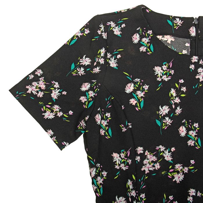 Платье женское, чёрный принт, размер 42 (XS), рост 170 см (арт. 1611331500)