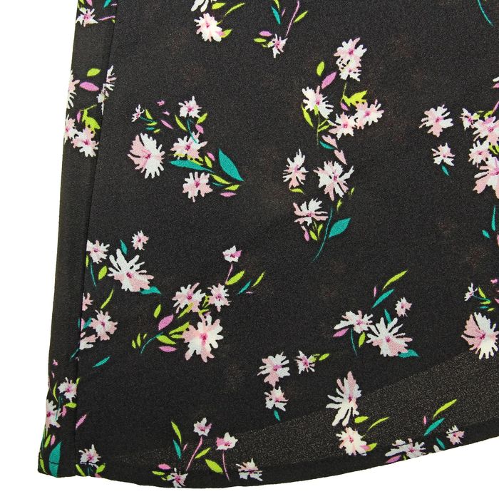 Платье женское, чёрный принт, размер 42 (XS), рост 170 см (арт. 1611331500)