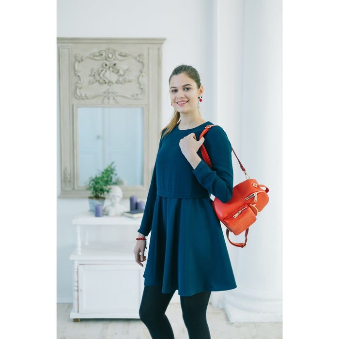 Платье женское, цвет тёмно-синий, размер 42 (XS), рост 170 см (арт. 1611090537)