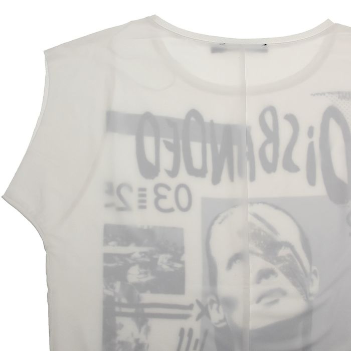 Блузка женская, белый принт, размер 44 (S), рост 170 см (арт. 1611095447)