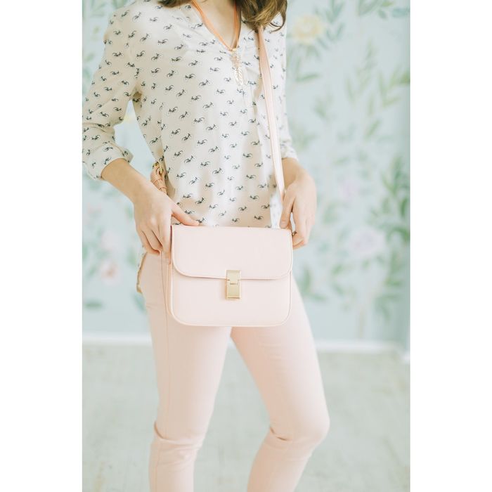 Блузка женская, бежевый принт, размер 46-48 (L), рост 170 см (арт. 1611181325)