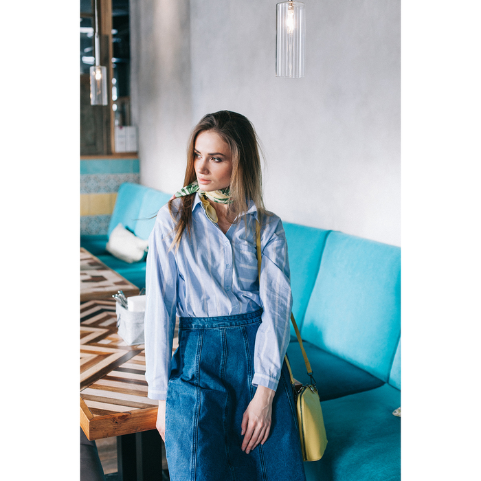 Юбка женская, цвет индиго, размер 44 (S), рост 170 см (арт. 1611218227)