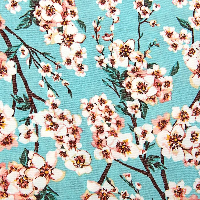 Брюки женские, цвет зелёный принт, размер 44 (S), рост 170 см (арт. 1611300701)