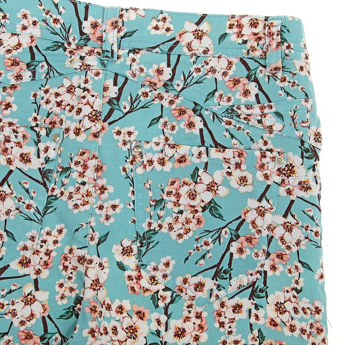 Брюки женские, цвет зелёный принт, размер 44 (S), рост 170 см (арт. 1611300701)