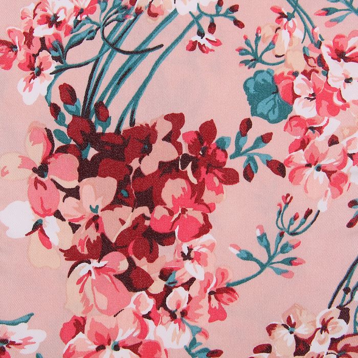 Брюки женские, цвет розовый принт, размер 46-48 (L), рост 170 см (арт. 1611300701)