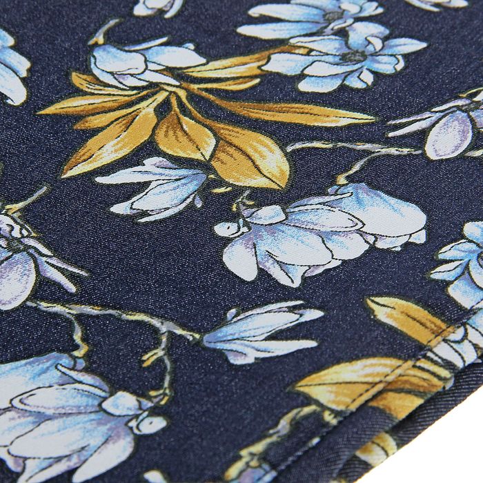 Брюки женские, цвет синий принт, размер 46 (M), рост 170 см (арт. 1611300701)