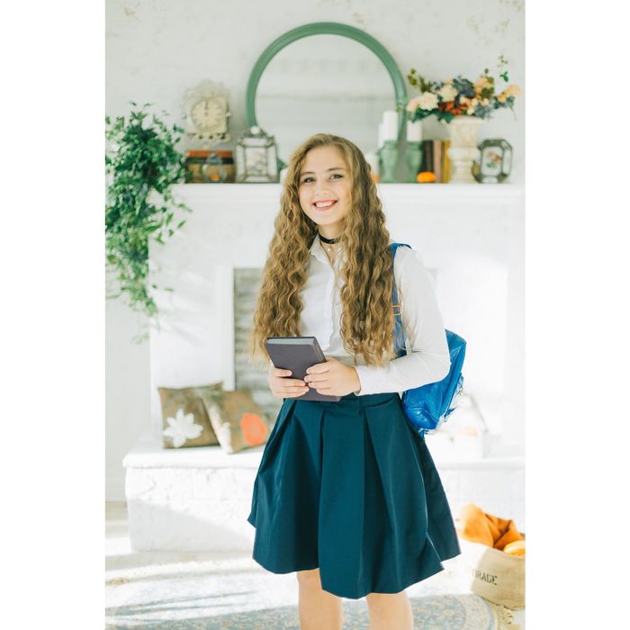 Юбка женская, цвет тёмно-синий, размер 46-48 (L), рост 170 см (арт. 1611301222)