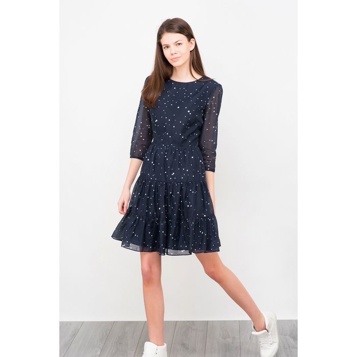 Платье женское, цвет тёмно-синий, размер 44 (S), рост 170 см (арт. 1611318558)