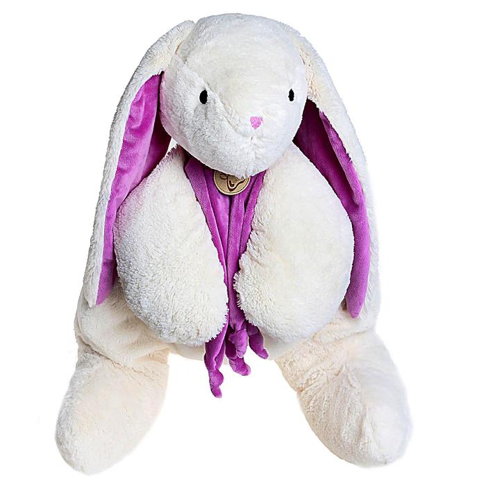 Мягкая игрушка "Кролик", цвет фиолетово-белый