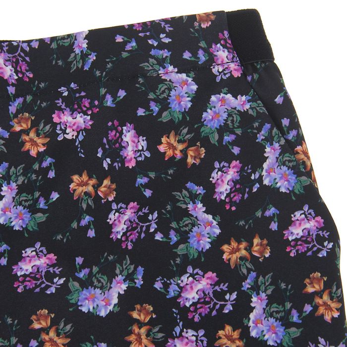 Брюки женские, цвет чёрный с рисунком, размер 46-48 (L), рост 170 см (арт. 1611263730)