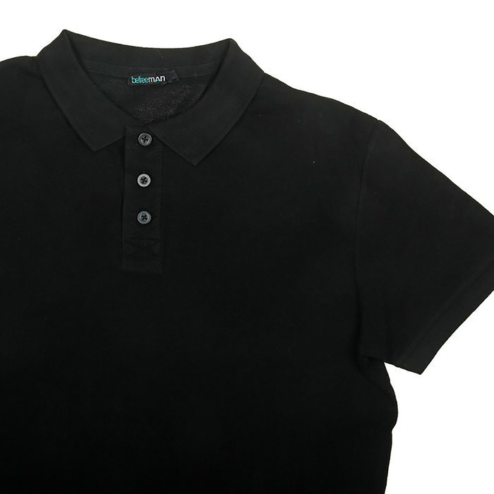 Футболка-поло мужская, цвет чёрный, размер 44 (XS), рост 176 см (арт. 619040411)