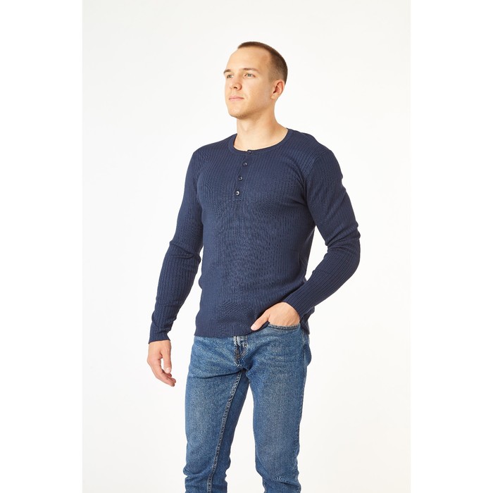 Джемпер мужской, цвет тёмно-синий, размер 46 (S), рост 176 см (арт. 619030802)