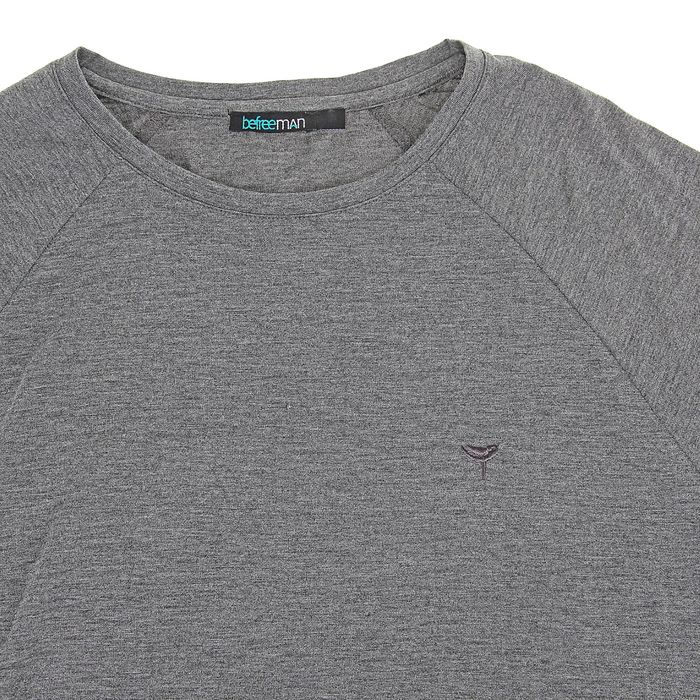 Джемпер мужской, цвет серый меланж, размер 46 (S), рост 176 см (арт. 619016403)