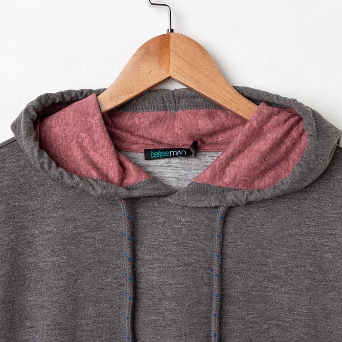 Джемпер мужской, цвет тёмно-серый меланж, размер 44 (XS), рост 176 см (арт. 619039903)