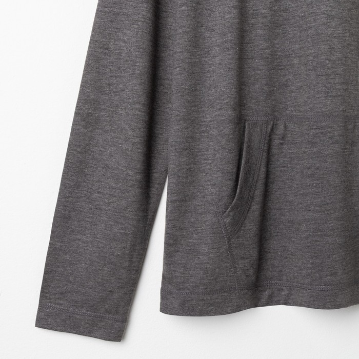 Джемпер мужской, цвет тёмно-серый меланж, размер 44 (XS), рост 176 см (арт. 619039903)