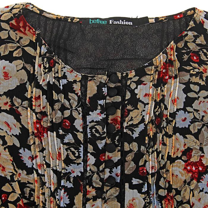 Платье женское, коричневый принт, размер 44 (S), рост 170 см (арт. 1611094539)