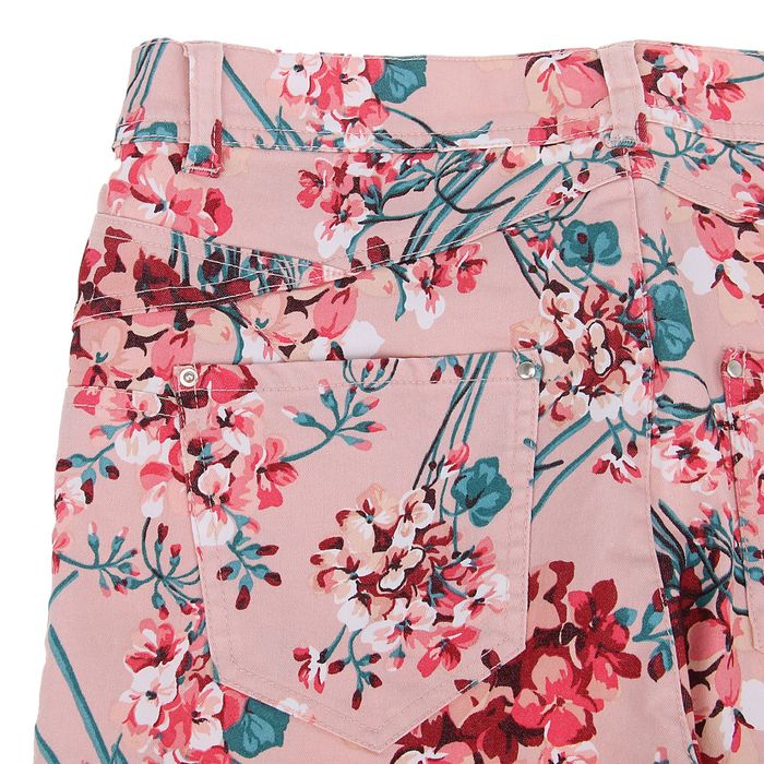 Брюки женские, цвет розовый принт, размер 46 (M), рост 170 см (арт. 1611300701)