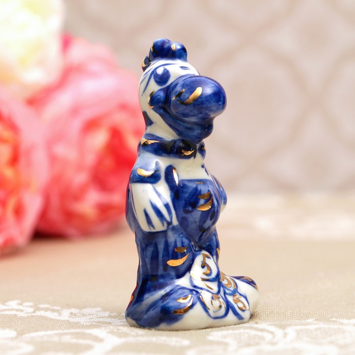 Сувенир «Попугай Кеша», гжель