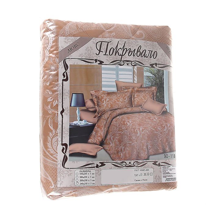 Покрывало "Люкс", размер 240х205 см, микро-сатин 90 г/м2, рисунок 90-118