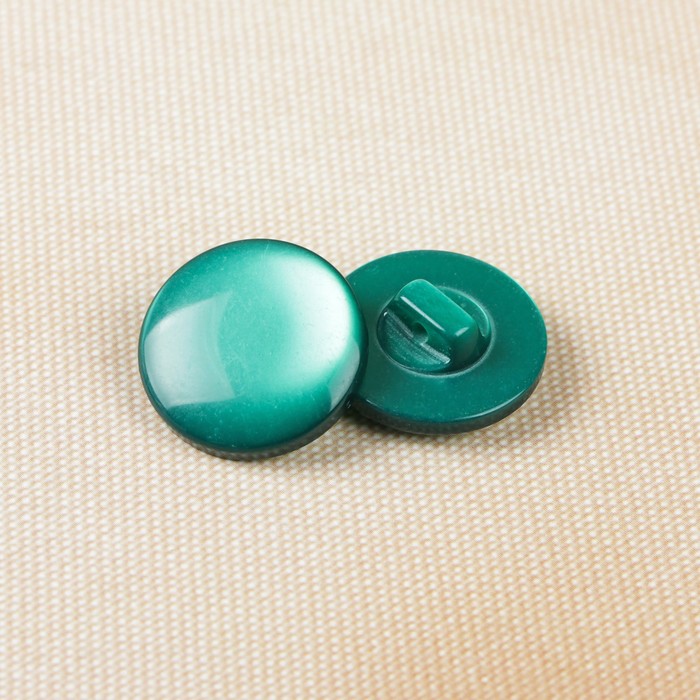 Пуговица, на ножке, 20,5мм, цвет бирюзовый