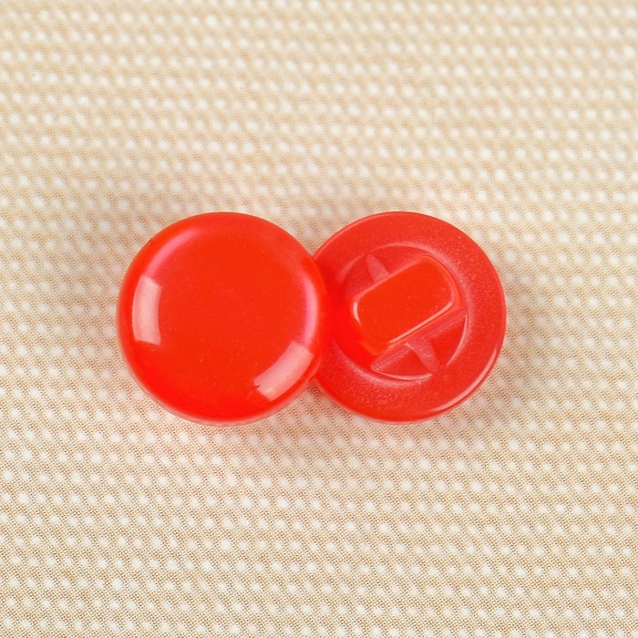 Пуговица, на ножке, 11мм, цвет красный