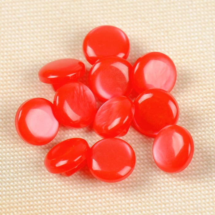 Пуговица, на ножке, 11мм, цвет красный