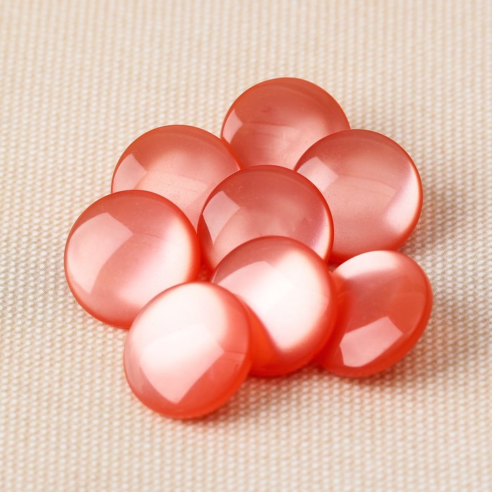 Пуговица, на ножке, 15мм, цвет светло-малиновый