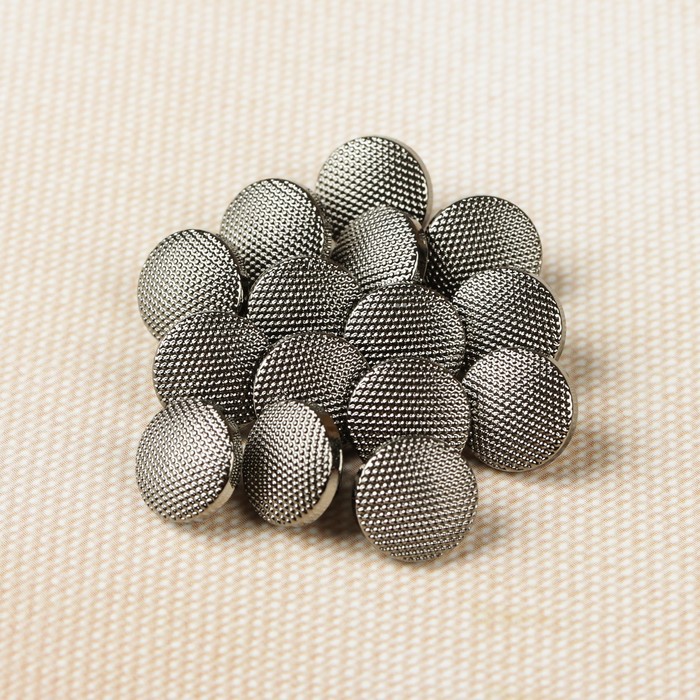 Пуговица, на ножке, 9мм, цвет чернёного серебра