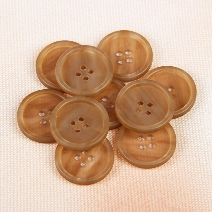 Пуговица, 4 прокола, 20,5мм, цвет кремовый