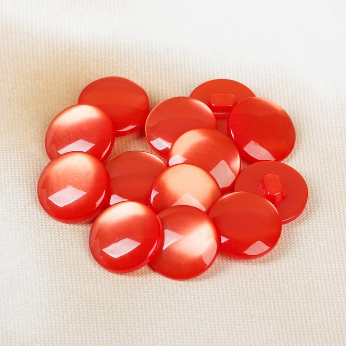 Пуговица, на ножке, 20,5мм, цвет ярко-розовый