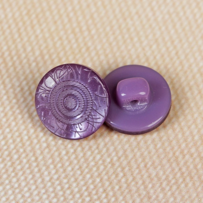 Пуговица, на ножке, 11мм, цвет сиреневый