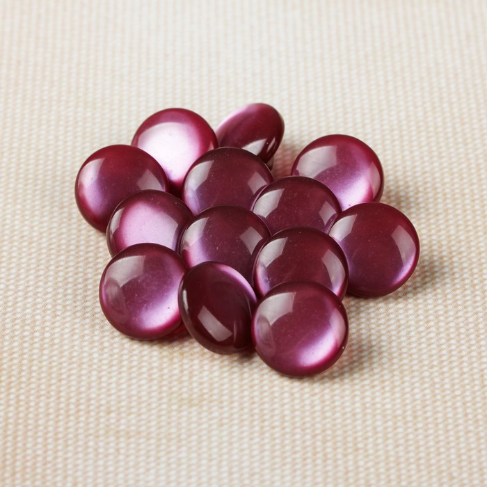 Пуговица, на ножке, 11мм, цвет тёмно-розовый