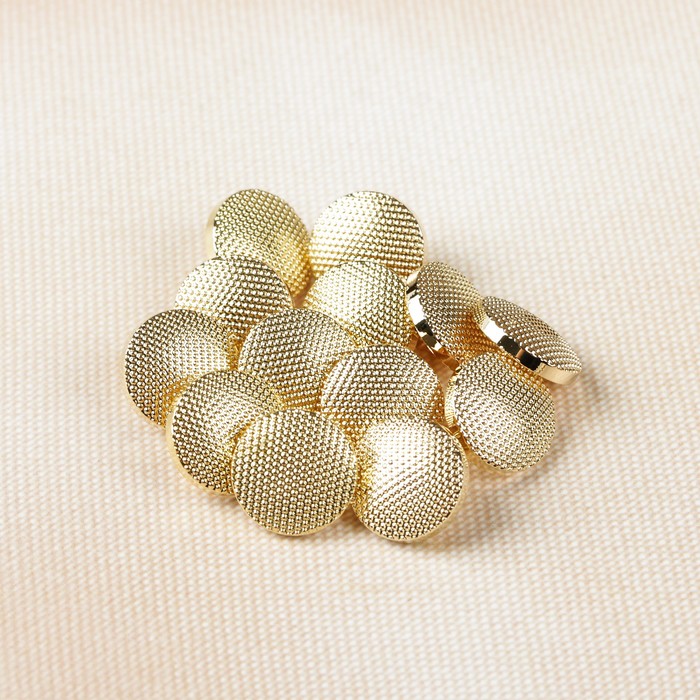 Пуговица, на ножке, 12,5мм, цвет золотистый