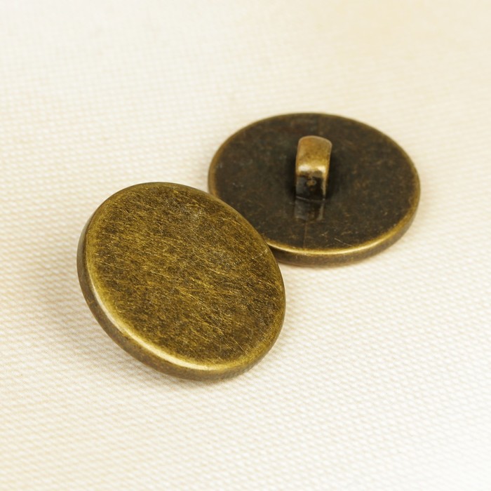 Пуговица, на ножке, 25,5мм, цвет чернёного золота