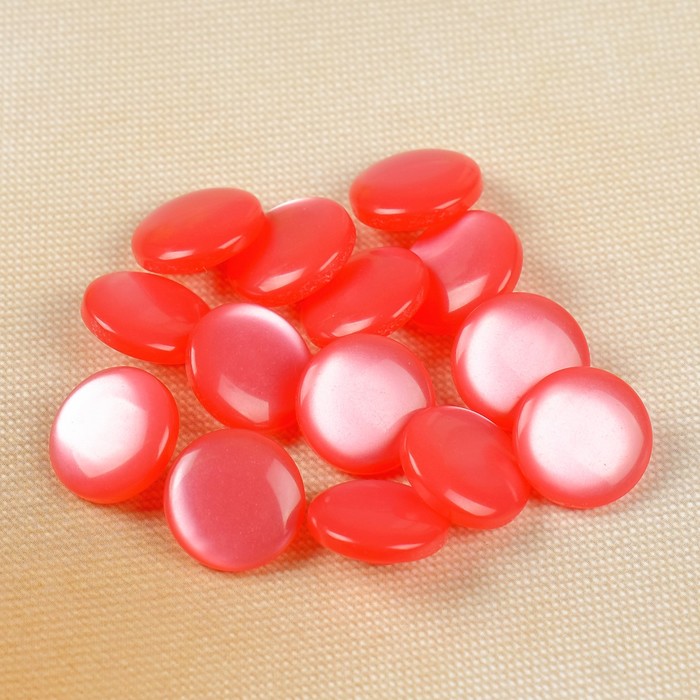 Пуговица, на ножке, 15мм, цвет малиновый