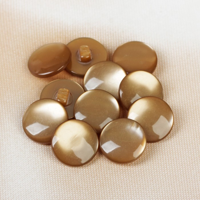 Пуговица, на ножке, 20,5мм, цвет кофе с молоком