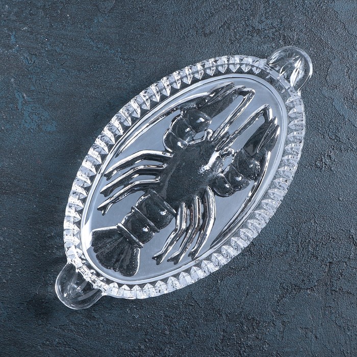 Селёдочница хрустальная 29х13,2х3 см