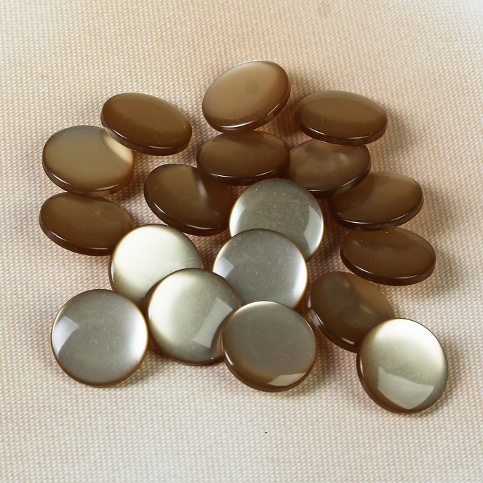 Пуговица, на ножке, 20,5мм, цвет бежевый