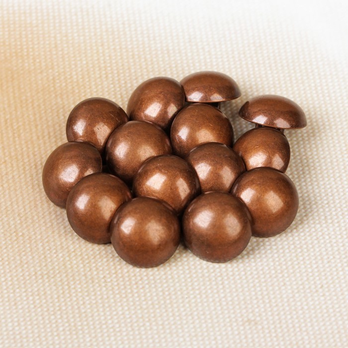 Пуговица, на ножке, 21,5мм, цвет бронзовый